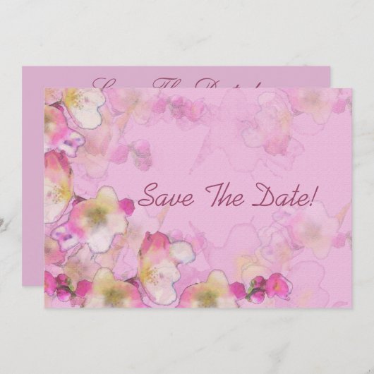 Sakura Save the Date (Voorkant / Achterkant)