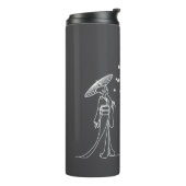 Sakura Serenity: Kimono Vrouw Thermische Tumbler Thermosbeker (Gedraaid links)
