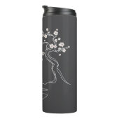 Sakura Serenity: Kimono Vrouw Thermische Tumbler Thermosbeker (Geroteerd rechts)