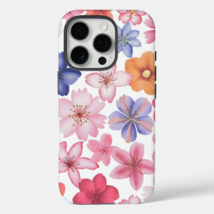 Sakura Serenity: Waterverf kersenbloesems iPhone 16 Pro Hoesje