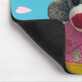 Sakura Sock Monkey Mousepad Muismat (Hoek)