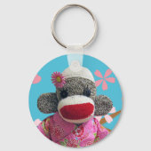 Sakura Sock Monkey Sleutelhanger (Voorkant)