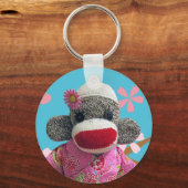 Sakura Sock Monkey Sleutelhanger (Voorkant)