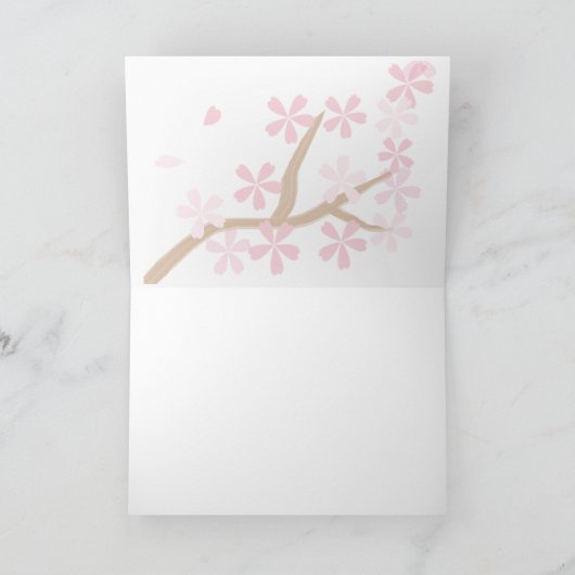 Sakura Sock Monkey Wenskaart Kaart (Binnen)