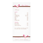 Sakura Spa Menu Sjabloon - dubbelzijdig