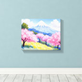 Sakura Spring Canvas Afdrukken (Insitu (Houten vloer))