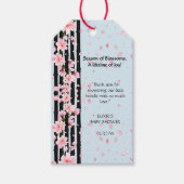 Sakura Spring Cherry Blossoms Baby shower Cadeaulabel (Voorkant)