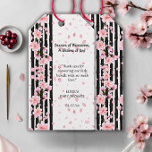 Sakura Spring Cherry Blossoms Baby shower Cadeaulabel