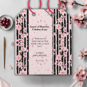 Sakura Spring Cherry Blossoms Baby shower Cadeaulabel