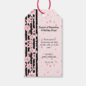 Sakura Spring Cherry Blossoms Baby shower Cadeaulabel (Voorkant)