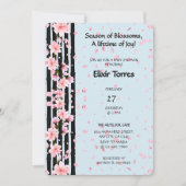 Sakura Spring Cherry Blossoms Baby shower Kaart (Voorkant)