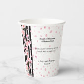 Sakura Spring Cherry Blossoms Baby shower Papieren Bekers (Voorkant)