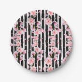 Sakura Spring Cherry Blossoms Baby shower Papieren Bordje (Voorkant)