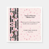 Sakura Spring Cherry Blossoms Baby shower Servet (Voorkant)