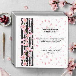 Sakura Spring Cherry Blossoms Baby shower Servet