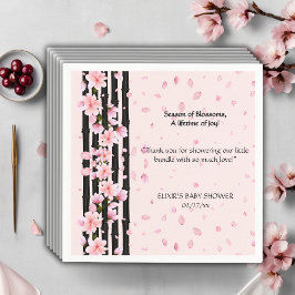 Sakura Spring Cherry Blossoms Baby shower Servet