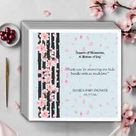 Sakura Spring Cherry Blossoms Baby shower Servet