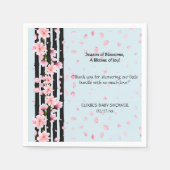 Sakura Spring Cherry Blossoms Baby shower Servet (Voorkant)