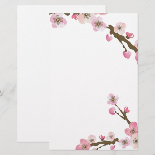 Sakura Stationery Briefpapier (Voorkant / Achterkant)