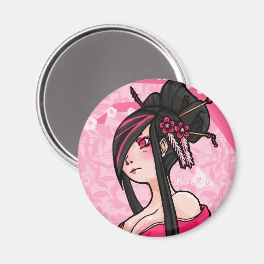 Sakura stroommagneet magneet (Voorkant / Achterkant)