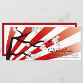 Sakura Sunrise Cherry Blossom Gift Certificate (Voorkant / Achterkant)