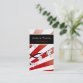 Sakura Sunrise White Cherry Blossom Flowers Zen Visitekaartje (Staand voorkant)