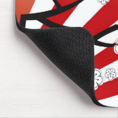 Sakura Sunrise Zen Stripes White Cherry Blossom Muismat (Hoek)