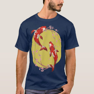 Sakura Taisho Sanke Koi Nishikigoi Cherry Blossom T-shirt
