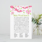 Sakura tak Baby shower Word Search Game (Staand voorkant)