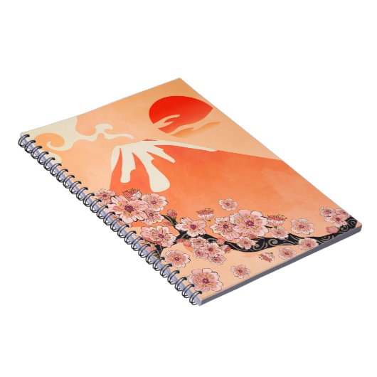 Sakura-tak en vulcano notitieboek (Rechterzijde)