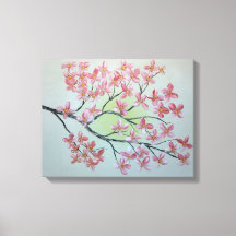 Sakura tak. Olieverfschilderij