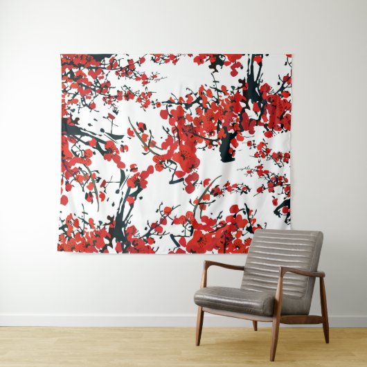 Sakura Tapestry Wandkleed (In Situ (horizontaal))