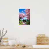 Sakura Temple Garden Poster (Keuken)