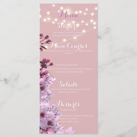 Sakura Theme Menu (Voorkant)