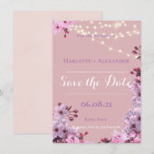 Sakura Theme Save The Date (Voorkant / Achterkant)