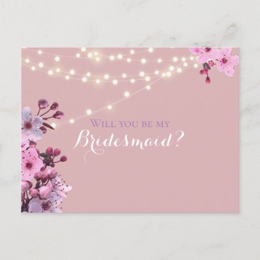 Sakura Theme Uitnodiging Briefkaart (Voorkant)