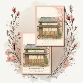 Sakura Traditionele theehuis bestemming bruiloft Kaart