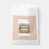 Sakura traditionele theehuis bestemming trouwlocat bedankzakje (Voorkant)