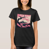 Sakura Tree Cherry Blossom Illustration Scenery Wo T-shirt (Voorkant)