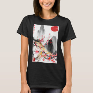 Sakura Tree Cherry Blossom Japanse scener T-shirt