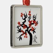 Sakura Tree Chinese Love Symbool custom ornament (Rechts)