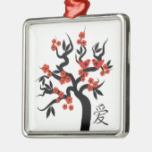 Sakura Tree Chinese Love Symbool custom ornament (Links)
