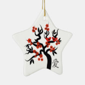 Sakura Tree Chinese Love Symbool custom ornament (Rechts)