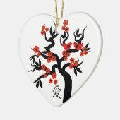 Sakura Tree Chinese Love Symbool custom ornament (Links)