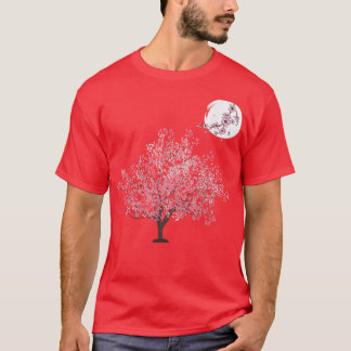 Sakura Tree Japanse lente Cherry Blossom Fl T-shirt