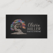 Sakura Tree - Kleurrijke bloesem Visitekaartje (Voorkant)