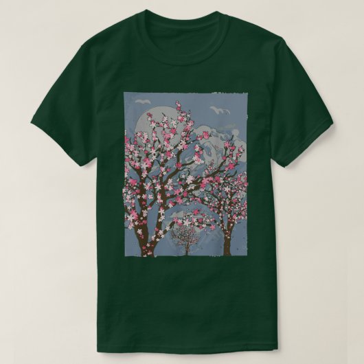Sakura Tree Lover Japan Pink Flower Cherry T-shirt (Design voorkant)