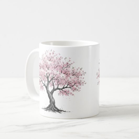 Sakura tree mug koffiemok (Voorkant links)