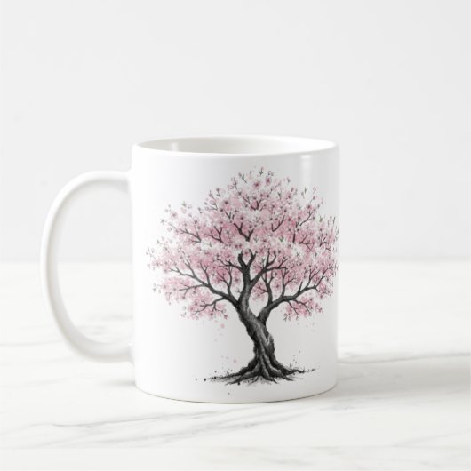 Sakura tree mug koffiemok (Links)