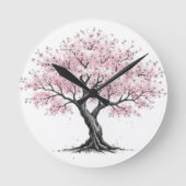 Sakura Tree Ronde Klok (Voorkant)